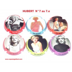 SERIE DE 6 CAPSULES DE CHAMPAGNE - HUBERT + 1 caps ARMAND BRUNO