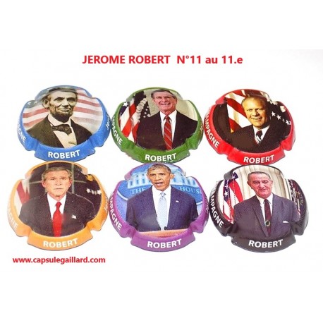 SERIE DE 6 CAPSULES DE CHAMPAGNE - ROBERT JEROME