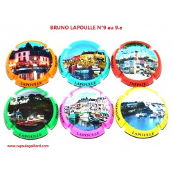 série de 6 capsules de champagne LAPOULLE BRUNO   (Bord de mer)