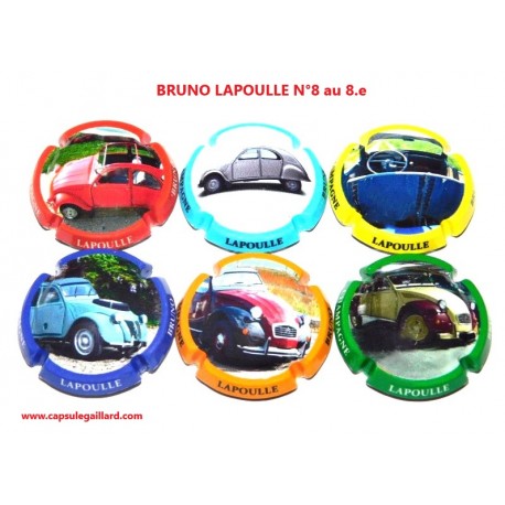 SERIE DE 6 CAPSULES DE CHAMPAGNE - LAPOULLE BRUNO (2 ch)