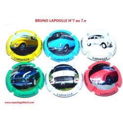 SERIE DE 6 CAPSULES DE CHAMPAGNE - LAPOULLE BRUNO N°7