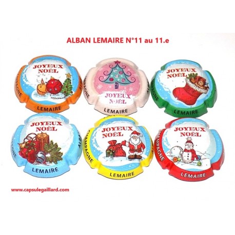 Série de 6 capsules de champagne - ALBAN LEMAIRE