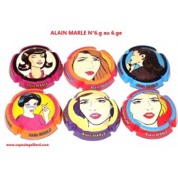 SERIE DE 6 CAPSULES DE CHAMPAGNE - ALAIN MARLE