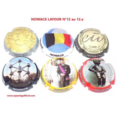 SERIE DE 6 CAPSULES DE CHAMPAGNE - NOWACK LAYOUR