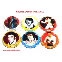 Série de 6 capsules de champagne - NOWACK LAYOUR (Elvis Presley) N°14
