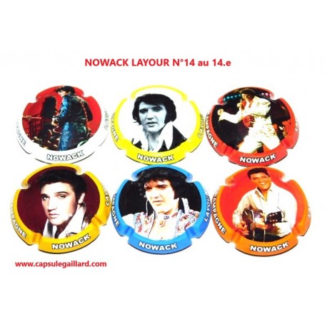 Série de 6 capsules de champagne - NOWACK LAYOUR (Elvis Presley) N°14