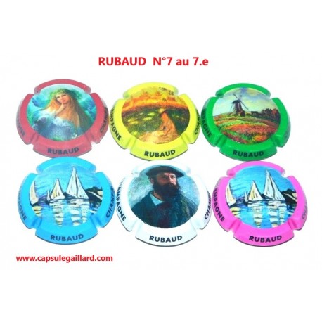 Série de 6 Capsules de champagne - RUBAUD