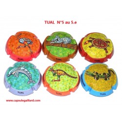 SERIE DE 6 CAPSULES DE CHAMPAGNE - TUAL