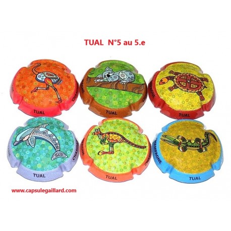 SERIE DE 6 CAPSULES DE CHAMPAGNE - TUAL