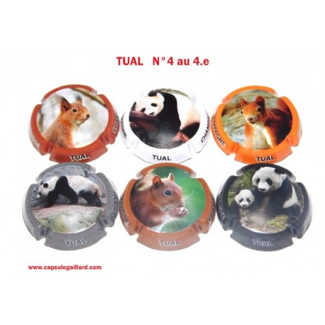 Série De 6 Capsules De Champagne TUAL N°4