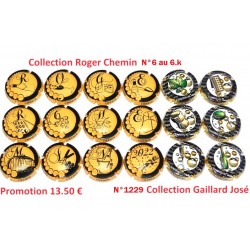 Promotion 18 Capsules de Champagne - ROGER CHEMIN et GAILLARD JOSE