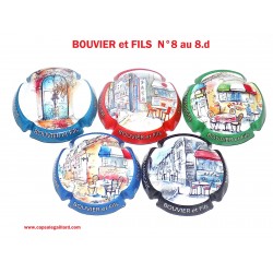 SERIE DE 5 CAPSULES DE CHAMPAGNE - BOUVIER et FILS