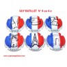 SERIE DE 6 CAPSULES DE CHAMPAGNE - GUY BATILLET (France)