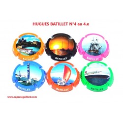SERIE DE 6 CAPSULES DE CHAMPAGNE - HUGUES BATILLET N°4
