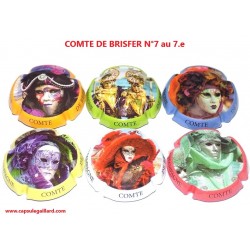 Série De 6 Capsules De Champagne COMTE DE BRISFER N°7