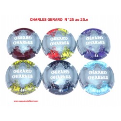 Série de 6 capsules de champagne - CHARLES GERARD N°25 au 25.e