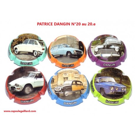 Série De 6 Capsules De Champagne DANGIN N°20 au 20.e