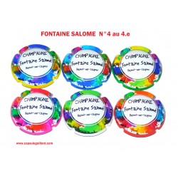 SERIE DE 6 CAPSULES DE CHAMPAGNE - FONTAINE SALOME  N°4