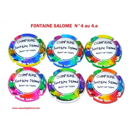 SERIE DE 6 CAPSULES DE CHAMPAGNE - FONTAINE SALOME  N°4