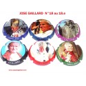 SERIE DE 6 CAPSULES DE CHAMPAGNE - GAILLARD JOSE "les Papes"
