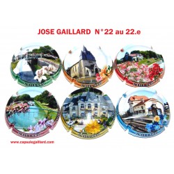 SERIE DE 6 CAPSULES DE CHAMPAGNE GAILLARD.J (Loivre village fleuri)