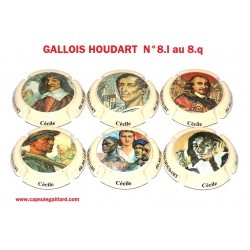 3 ème SERIE DE 6 CAPSULES DE CHAMPAGNE - GALLOIS HOUDART 