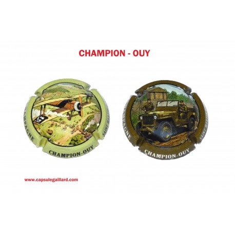 2 CAPSULES DE CHAMPAGNE - CHAMPION OUY