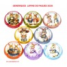 SERIE DE 8 CAPSULES DE CHAMPAGNE - GENERIQUES LAPINS DE PAQUES 2026