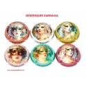 SERIE DE 6 CAPSULES DE CHAMPAGNE - GENERIQUES CARNAVAL