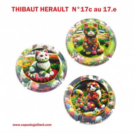 3 CAPSULES DE CHAMPAGNE - THIBAUT HERAULT N°17.c au 17.e
