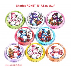 SERIE DE 8 CAPSULES DE CHAMPAGNE - CHARLES HENRI ADNET N°A1
