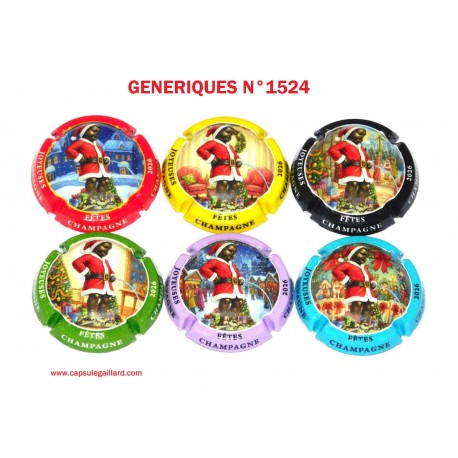 News - Série de 6 Capsules de Champagne GENERIQUES (Manneken-pis)