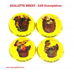 Série de 4 capsules de champagne GUILLETTE BREST - 240 Exemplaires