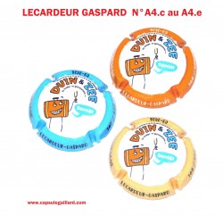 Série de 3 capsules de champagne LECARDEUR GASPARD - 240 Exemplaires
