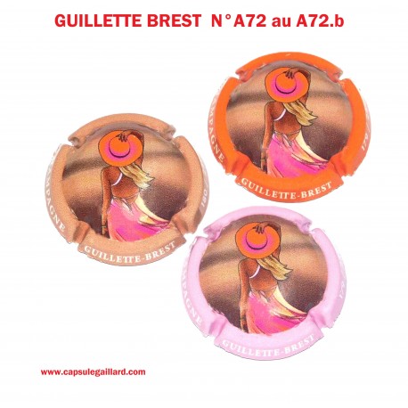 Série de 3 capsules de champagne GUILLETTE BREST - 240 Exemplaires