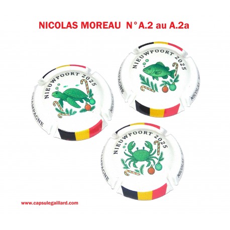 Série de 3 capsules de champagne NICOLAS MOREAU N°A2