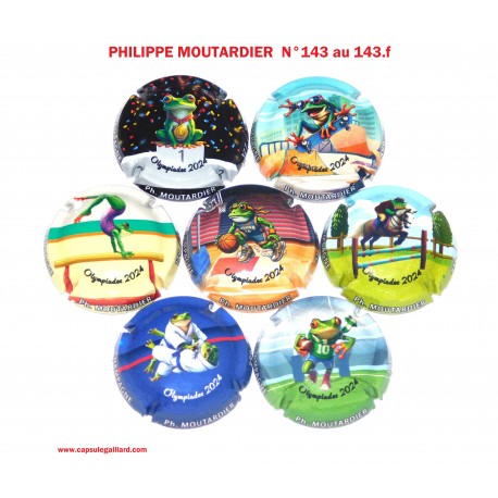 Série de 7 capsules de champagne Philippe MOUTARDIER N°143