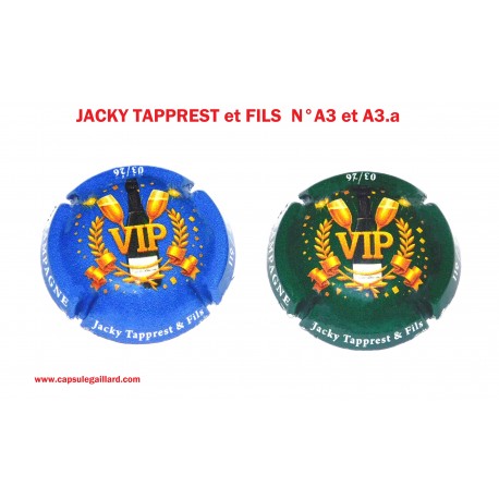 2 Capsules de Champagne Jacky TAPPREST et FILS N°A3 et A3.a