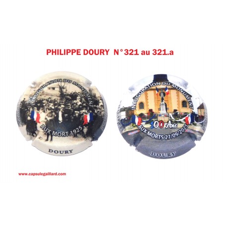 2 Capsules de Champagne  Philippe DOURY N°321 et 321.a