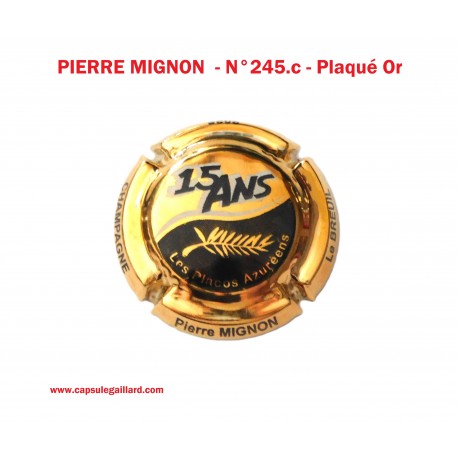 Capsule de Champagne Plaqué Or - PIERRE MIGNON  N°245.c
