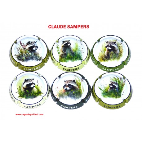 Série de 3 Capsules de Champagne CLAUDE SAMPERS (Raton laveur)