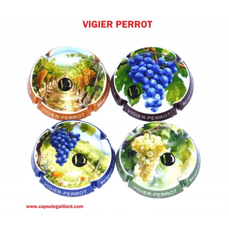 Série de 4 Capsules de Champagne VIGIER PERROT (Grappes)