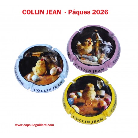 Séries de 3 Capsules de Champagne JEAN COLLIN ( Pâques 2026)
