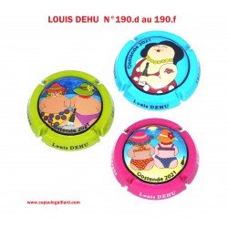 Série de 3 Capsules de Champagne LOUIS DEHU N°190 .d au 190.f