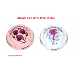 2 CAPSULES DE CHAMPAGNE  URBAIN et FILS  N°38 et 38.a