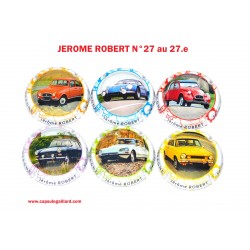 Série de 6 Capsules de Champagne JEROME ROBERT N°27 au 27.e