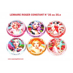 Série de 6 Capsules de Champagne LEMAIRE ROGER CONSTANT  N°35 au 35.e