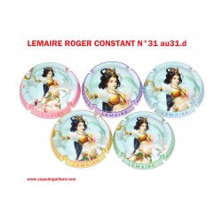 Série de 5 Capsules de Champagne LEMAIRE ROGER CONSTANT  N°31au 31.d