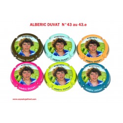 Série de 6 Capsules de Champagne ALBERIC DUVAT N°43 au 43.e