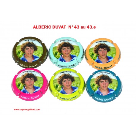 Série de 6 Capsules de Champagne ALBERIC DUVAT N°43 au 43.e